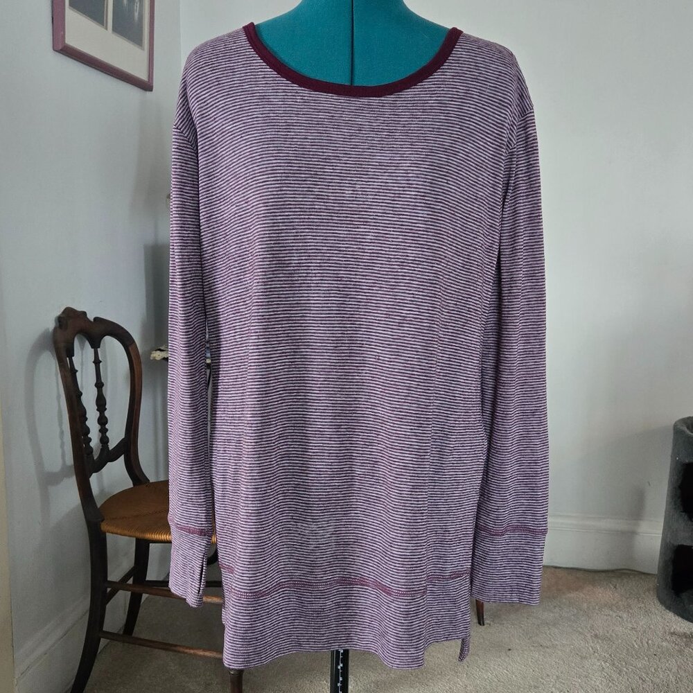 Peyton Jensen Striped Long Sleeve Top